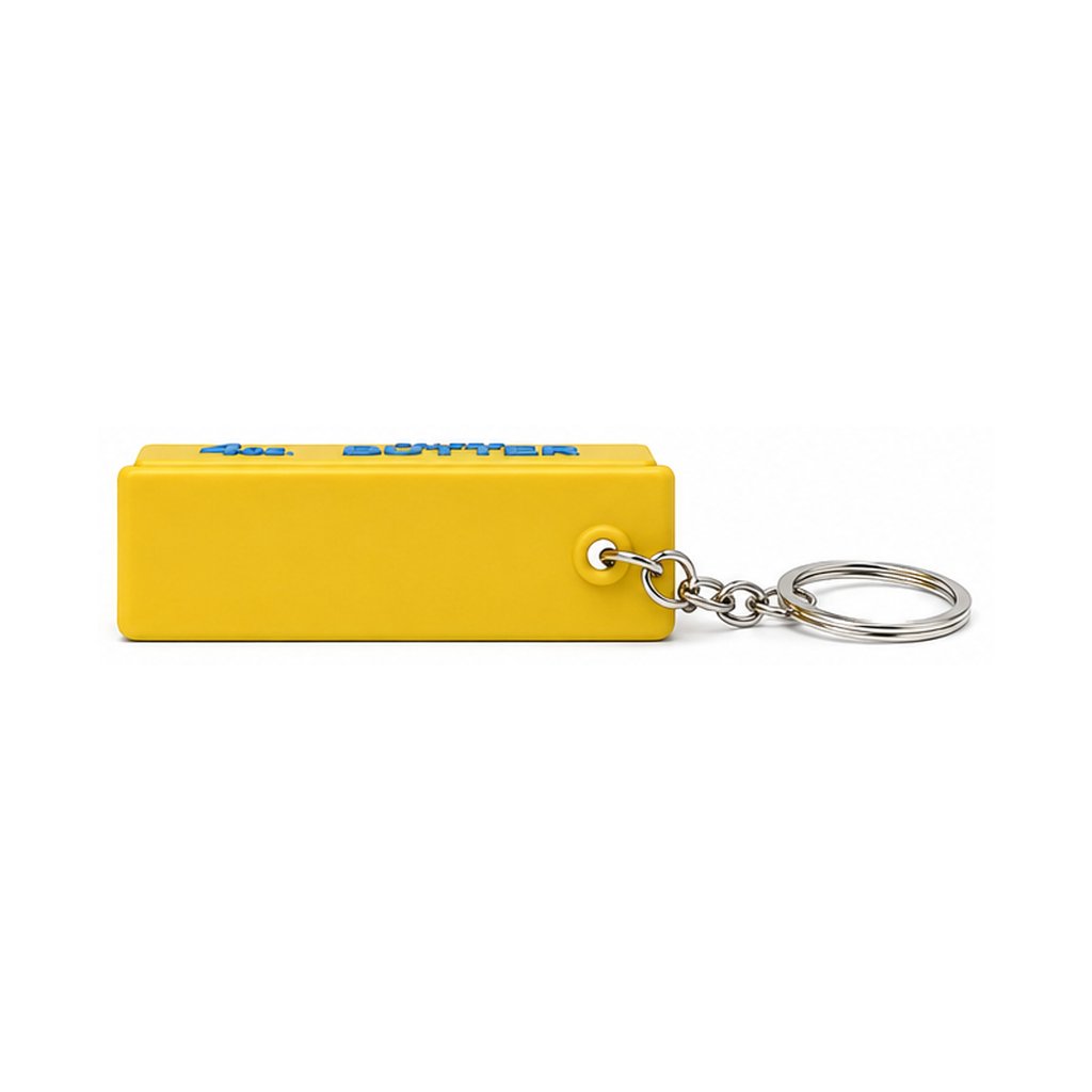 Salted Butter Bar Keychain Fidget Clicker