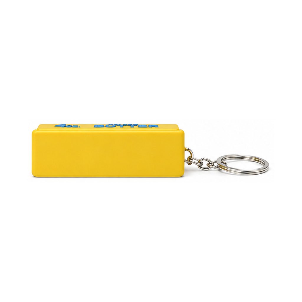 Salted Butter Bar Keychain Fidget Clicker