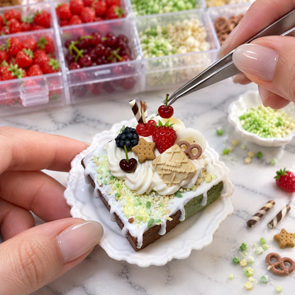 Mini Berry Cake DIY Clay Craft Kit