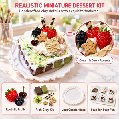 Mini Berry Cake DIY Clay Craft Kit